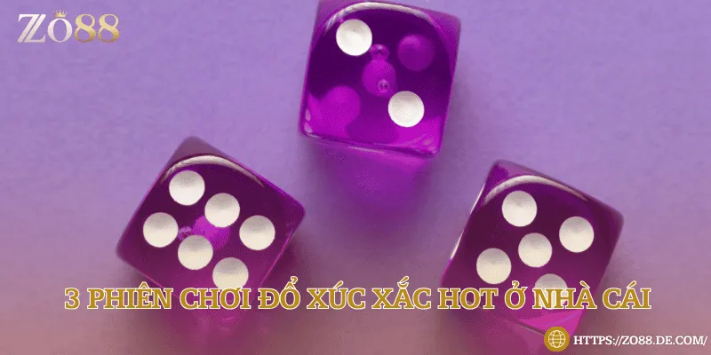 Nhà cái cung cấp 3 phiên bản chơi Tài xỉu tại Zo88 online mới lạ, thu hút nhiều người chơi