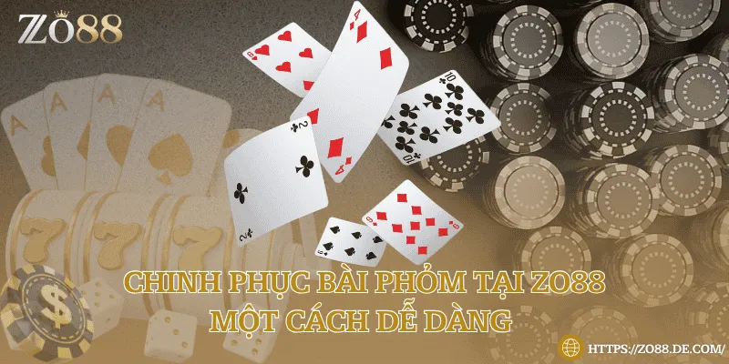 Chinh phục bài phỏm tại Zo88 một cách dễ dàng